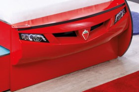 CARBED Кровать-машина Coupe с выдвижной кроватью Red 20.03.1306.00 в Искитиме - iskitim.katalogmebeli.com | фото 2