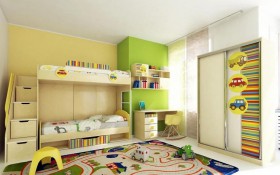 Детская комната Клаксон (Бежевый/корпус Клен) в Искитиме - iskitim.katalogmebeli.com | фото 3