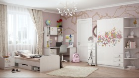Детская комната Совушки (Белый/корпус Выбеленное дерево) в Искитиме - iskitim.katalogmebeli.com | фото 5