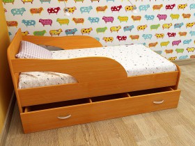 Кровать детская Максимка Млечный дуб/Венге в Искитиме - iskitim.katalogmebeli.com | фото 4