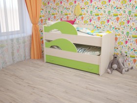 Кровать детская Радуга 1600 Млечный дуб/Венге в Искитиме - iskitim.katalogmebeli.com | фото 8
