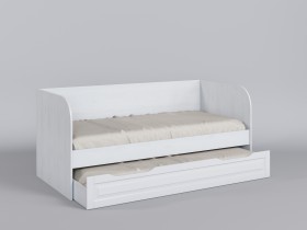 Диван-кровать Классика (Белый/корпус Выбеленное дерево) в Искитиме - iskitim.katalogmebeli.com | фото 1