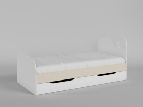 Диван-кровать Санни (Белый/корпус Клен) в Искитиме - iskitim.katalogmebeli.com | фото 2
