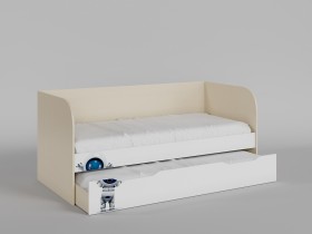 Диван-кровать Санни (Белый/корпус Клен) в Искитиме - iskitim.katalogmebeli.com | фото