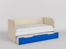 Диван-кровать Скай (Синий/Белый/корпус Клен) в Искитиме - iskitim.katalogmebeli.com | фото 1