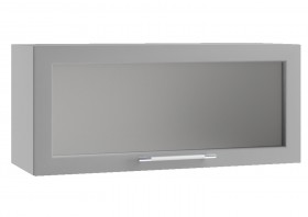 Гарда ПГС 800 шкаф верхний горизонтальный со стеклом Белый в Искитиме - iskitim.katalogmebeli.com | фото