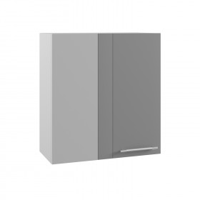 Гарда ПУ 650 шкаф верхний угловой (Белый/корпус Серый) в Искитиме - iskitim.katalogmebeli.com | фото