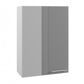 Гарда ВПУ 650 шкаф верхний угловой высокий (Белый/корпус Серый) в Искитиме - iskitim.katalogmebeli.com | фото