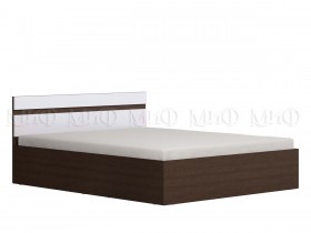 Ким кровать 1,4 (Венге/белый глянец) в Искитиме - iskitim.katalogmebeli.com | фото