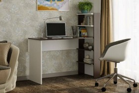 Компьютерный стол №3 (Венге/Белый) в Искитиме - iskitim.katalogmebeli.com | фото