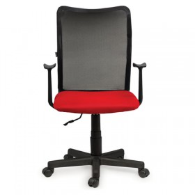 Кресло BRABIX Spring MG-307 (красно-черный) в Искитиме - iskitim.katalogmebeli.com | фото 2
