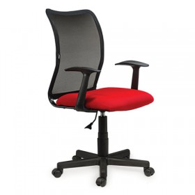 Кресло BRABIX Spring MG-307 (красно-черный) в Искитиме - iskitim.katalogmebeli.com | фото 4