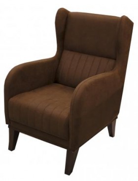 Кресло для отдыха ЕвроМагнат (замша дельта каштан)/осн. в Искитиме - iskitim.katalogmebeli.com | фото