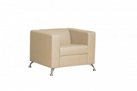 Кресло для отдыха "Премиум" (кож. зам. Крем)/осн. в Искитиме - iskitim.katalogmebeli.com | фото 2