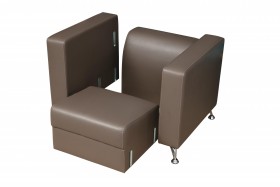 Кресло для отдыха "Премиум" (кож. зам. латте)/осн. в Искитиме - iskitim.katalogmebeli.com | фото 4
