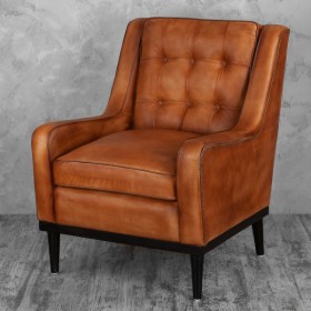 Кресло кожаное Элегант (Бордовый) в Искитиме - iskitim.katalogmebeli.com | фото 2