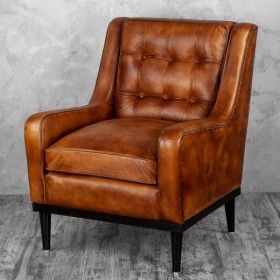 Кресло кожаное Элегант (Бордовый) в Искитиме - iskitim.katalogmebeli.com | фото 4