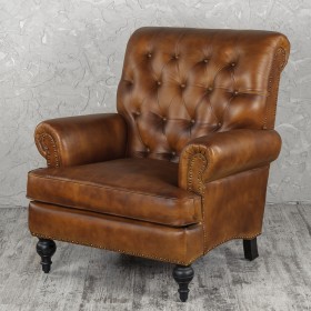 Кресло кожаное Чарльз в Искитиме - iskitim.katalogmebeli.com | фото 1