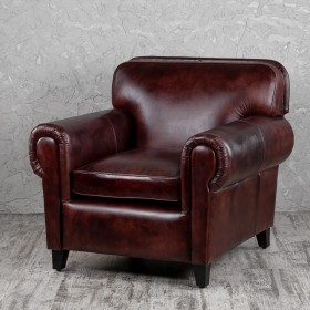 Кресло кожаное Элегант (Бордовый) в Искитиме - iskitim.katalogmebeli.com | фото