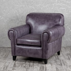 Кресло кожаное Элегант (Фиолетовый) в Искитиме - iskitim.katalogmebeli.com | фото 1