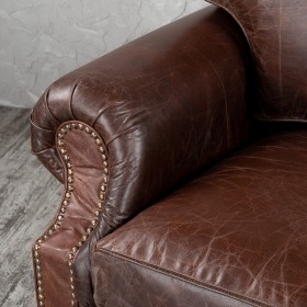 Кресло кожаное Лофт Аристократ (ширина 1100 мм) в Искитиме - iskitim.katalogmebeli.com | фото 5