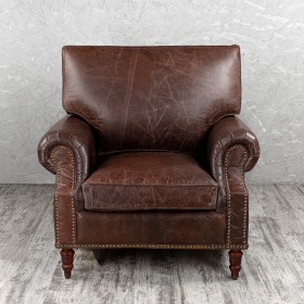 Кресло кожаное Лофт Аристократ (ширина 1100 мм) в Искитиме - iskitim.katalogmebeli.com | фото 8