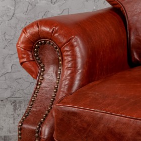 Кресло кожаное Лофт Аристократ (кожа буйвола) в Искитиме - iskitim.katalogmebeli.com | фото 5