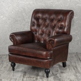 Кресло кожаное Лофт Чарльз в Искитиме - iskitim.katalogmebeli.com | фото
