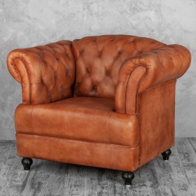 Кресло кожаное Лофт Честер-Нью в Искитиме - iskitim.katalogmebeli.com | фото