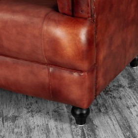 Кресло кожаное Лофт Честер-Нью (Коричневый) в Искитиме - iskitim.katalogmebeli.com | фото 4
