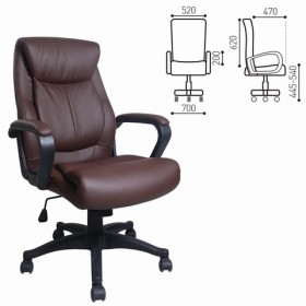 Кресло офисное BRABIX Enter EX-511 (коричневый) в Искитиме - iskitim.katalogmebeli.com | фото