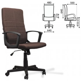 Кресло офисное BRABIX Focus EX-518 (коричневый) в Искитиме - iskitim.katalogmebeli.com | фото