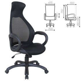 Кресло офисное BRABIX Genesis EX-517 (черное) в Искитиме - iskitim.katalogmebeli.com | фото