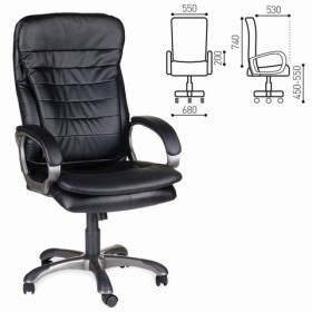 Кресло офисное BRABIX Omega EX-589 (черное) в Искитиме - iskitim.katalogmebeli.com | фото 1