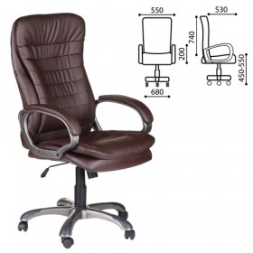 Кресло офисное BRABIX Omega EX-589 (коричневое) в Искитиме - iskitim.katalogmebeli.com | фото 1