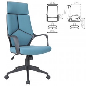 Кресло офисное BRABIX Prime EX-515 (голубая ткань) в Искитиме - iskitim.katalogmebeli.com | фото