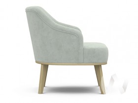 Кресло отдыха Комфорт-5 низкая спинка (бесцветный лак/FRESCA BRILLIANT) в Искитиме - iskitim.katalogmebeli.com | фото 2