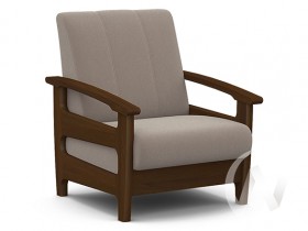 Кресло для отдыха Омега (орех лак/CATANIA COCOA) в Искитиме - iskitim.katalogmebeli.com | фото