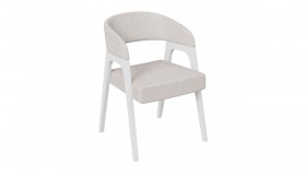 Кресло «Техас 1» (Белый матовый/Шенилл Estetica Vanille №220) в Искитиме - iskitim.katalogmebeli.com | фото 1