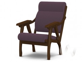 Кресло Вега-10 (орех лак/ULTRA PLUM) в Искитиме - iskitim.katalogmebeli.com | фото 1