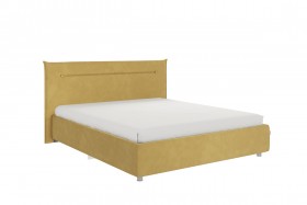 Кровать 1,6 Альба с основанием (Медовый велюр) в Искитиме - iskitim.katalogmebeli.com | фото