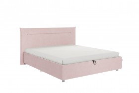 Кровать 1,6 Альба (Нежно-розовый велюр/под-мех) в Искитиме - iskitim.katalogmebeli.com | фото