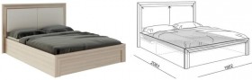Кровать 1,6 Глэдис (М32) с подъемным механизмом в Искитиме - iskitim.katalogmebeli.com | фото 2
