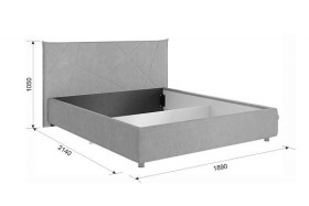 Кровать 1,6 Квест с подъемным механизмом (Топаз велюр) купить в Искитиме - iskitim.katalogmebeli.com | фото 2