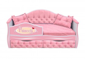 Кровать 160 серии Иллюзия 2 ящика 15 Бледно-розовый (подушки) в Искитиме - iskitim.katalogmebeli.com | фото 1