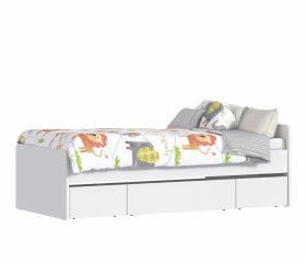 Кровать (900) СБ-3149 Терра (Белый) в Искитиме - iskitim.katalogmebeli.com | фото
