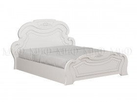 Кровать 1,4м Александрина (Белый/Белый глянец) в Искитиме - iskitim.katalogmebeli.com | фото
