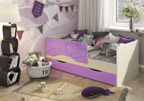 Кровать Алиса КР-812 1,6 Белфорд/Розовый металлик в Искитиме - iskitim.katalogmebeli.com | фото 3