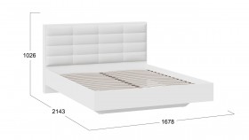 Кровать без подъемного механизма «Агата» Белый в Искитиме - iskitim.katalogmebeli.com | фото 3