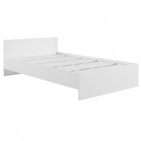 Кровать без ящ. М1200 Мадера Белый в Искитиме - iskitim.katalogmebeli.com | фото